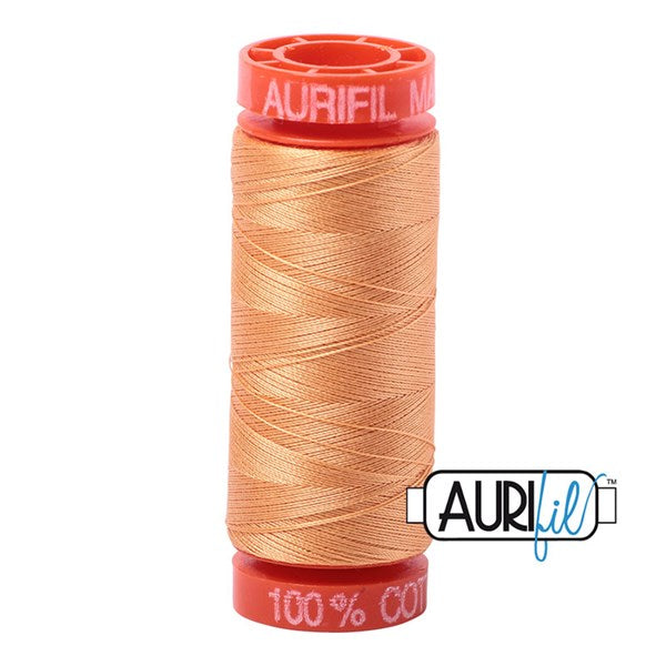 50wt Aurifil Golden Honey 100% Cotton Mako Thread #BMK50SP200-2214 Thread Aurifil   