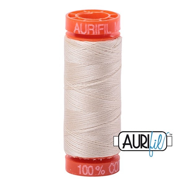 50wt Aurifil Light Beige 100% Cotton Mako Thread #BMK50SP200-2310 Thread Aurifil   