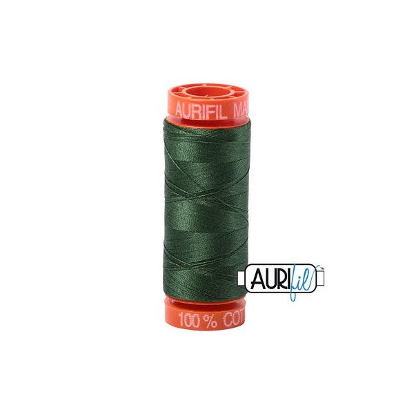 50wt Aurifil Pine 100% Cotton Mako Thread #BMK50SP200-2892 Thread Aurifil   