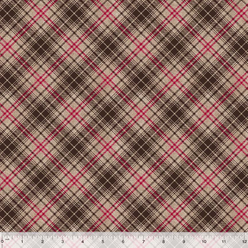 Plaid Rory Raspy Maple 53714-7 Fabrics Windham Fabrics   