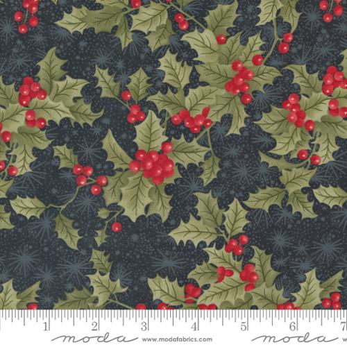A Christmas Carol Holly Berry Ebony 44352-16 Fabrics Moda Fabrics   