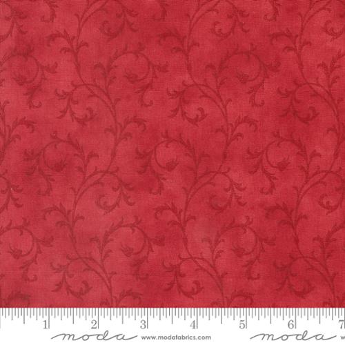 A Christmas Carol Swirl Crimson 44357-13 Fabrics Moda Fabrics   