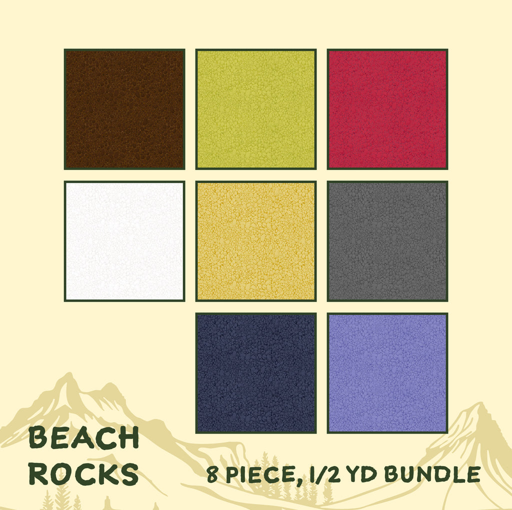 Heima by Andover Beach Rocks 1/2 Yard Bundle 8 pc. (Pre-Order) Fabrics Andover