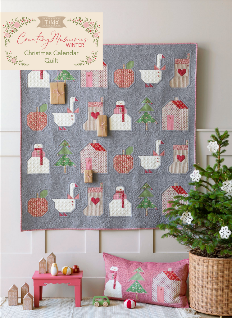 Tilda Christmas Calendar Quilt - Stripologized Kit - 53"x57" Pre-Order Fabrics Tilda   