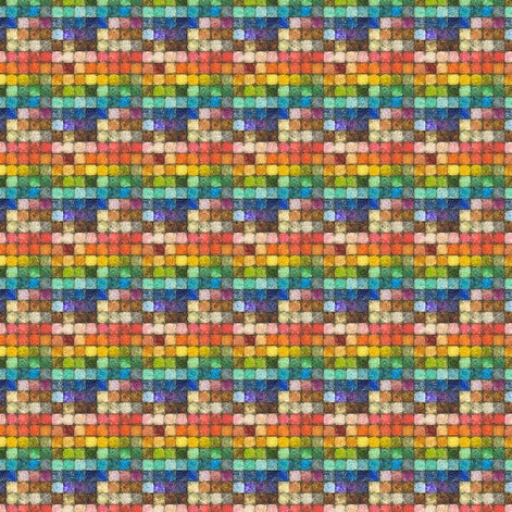 Colorblock Mosaic Multi PWTH179 Fabrics Free Spirit   