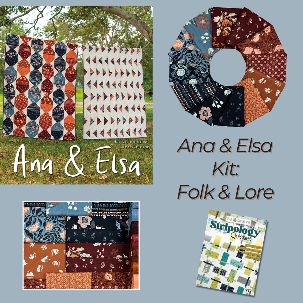 Ana & Elsa- Folk & Lore Kit Fabrics Moda Fabrics   