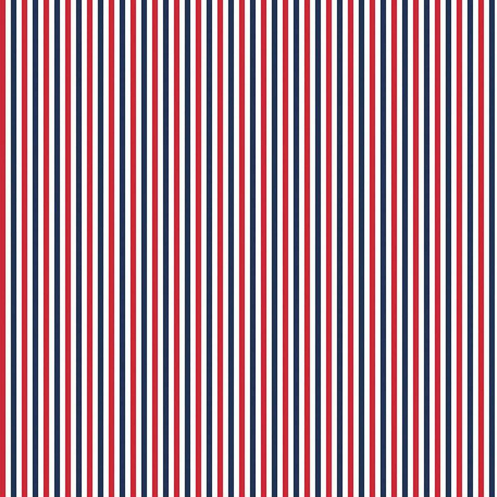 Eighth Inch Stripe Patriotic C495P Fabrics Riley Blake