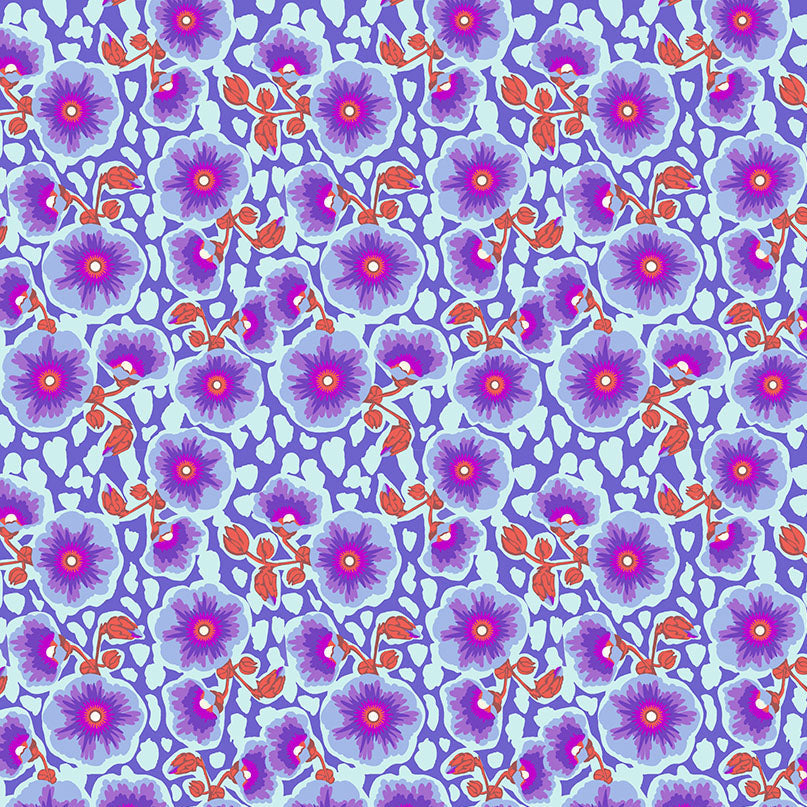 Good Gracious Happy Blooms Grape PWAH220 Fabrics Free Spirit