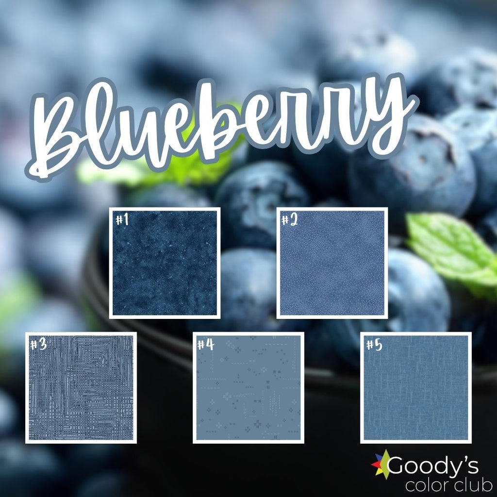 Goody's Color Club - July '24 Blueberry Fabrics GE Designs   