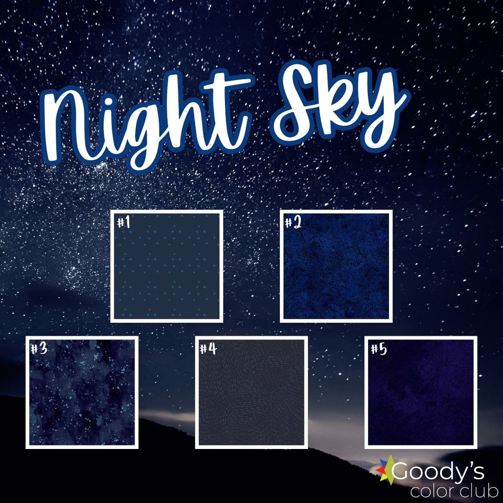 Goody's Color Club - November '23 Night Sky Fabrics GE Designs   