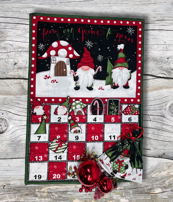 Our Gnome to Yours Advent Calendar Panel 56078-931 Fabrics Wilmington   