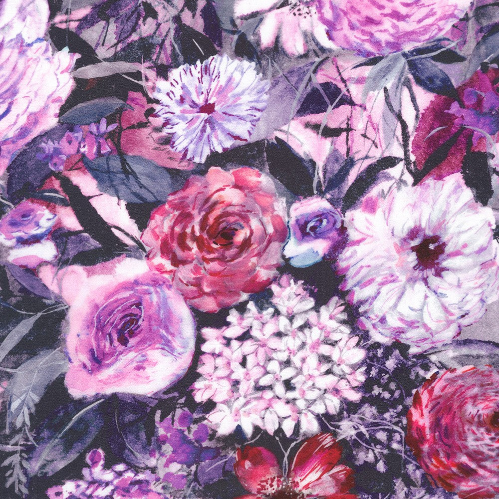 Peony Love Orchid 22754-19 Fabrics Robert kaufman