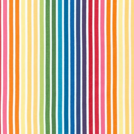 Remix Bright Stripe Multi 10397-195 Fabrics Robert kaufman   