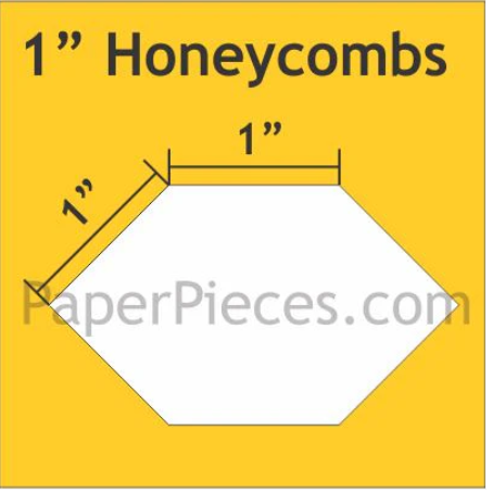 1" Honeycombs- Large Pack 600 pieces Paper Pieces