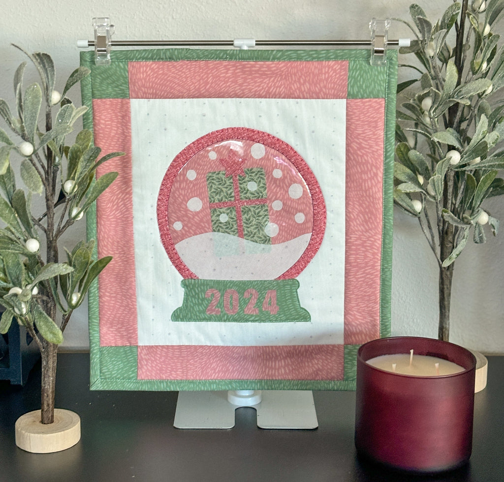 Advent 2024 Snow Globe Mini Quilt Kit Fabrics GE Designs