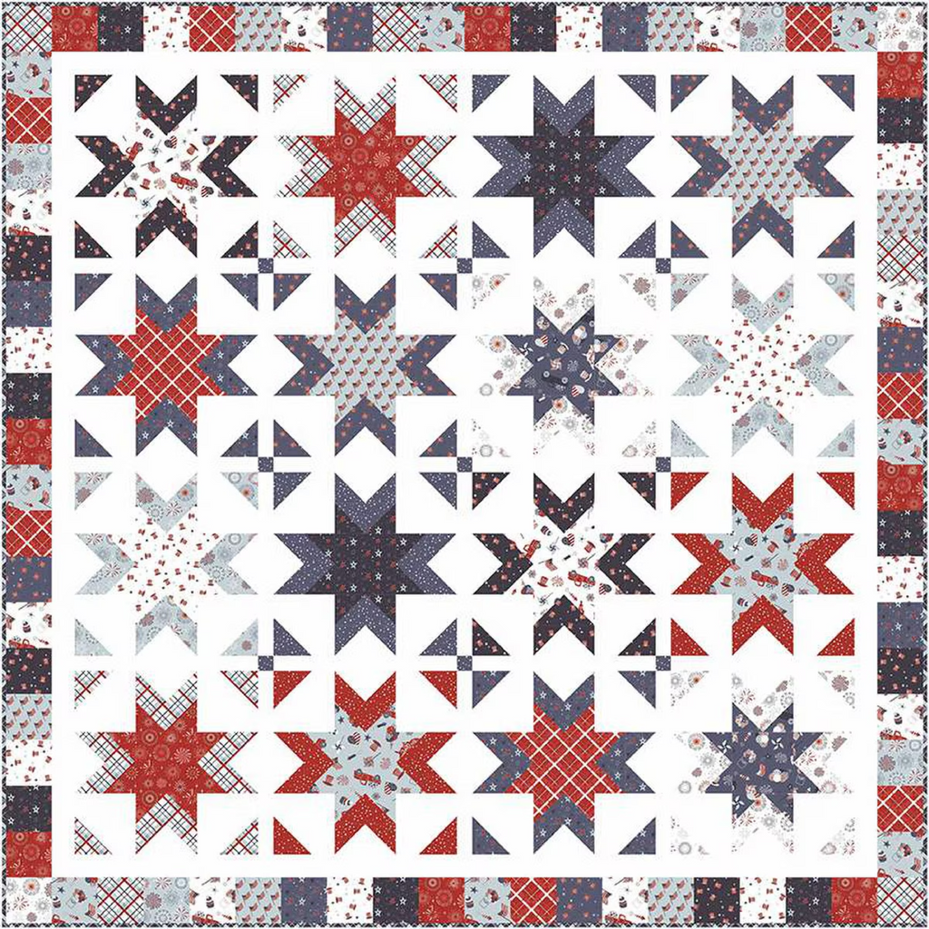 Sparklers Quilt Boxed Kit-Pre-Order Fabrics Riley Blake   