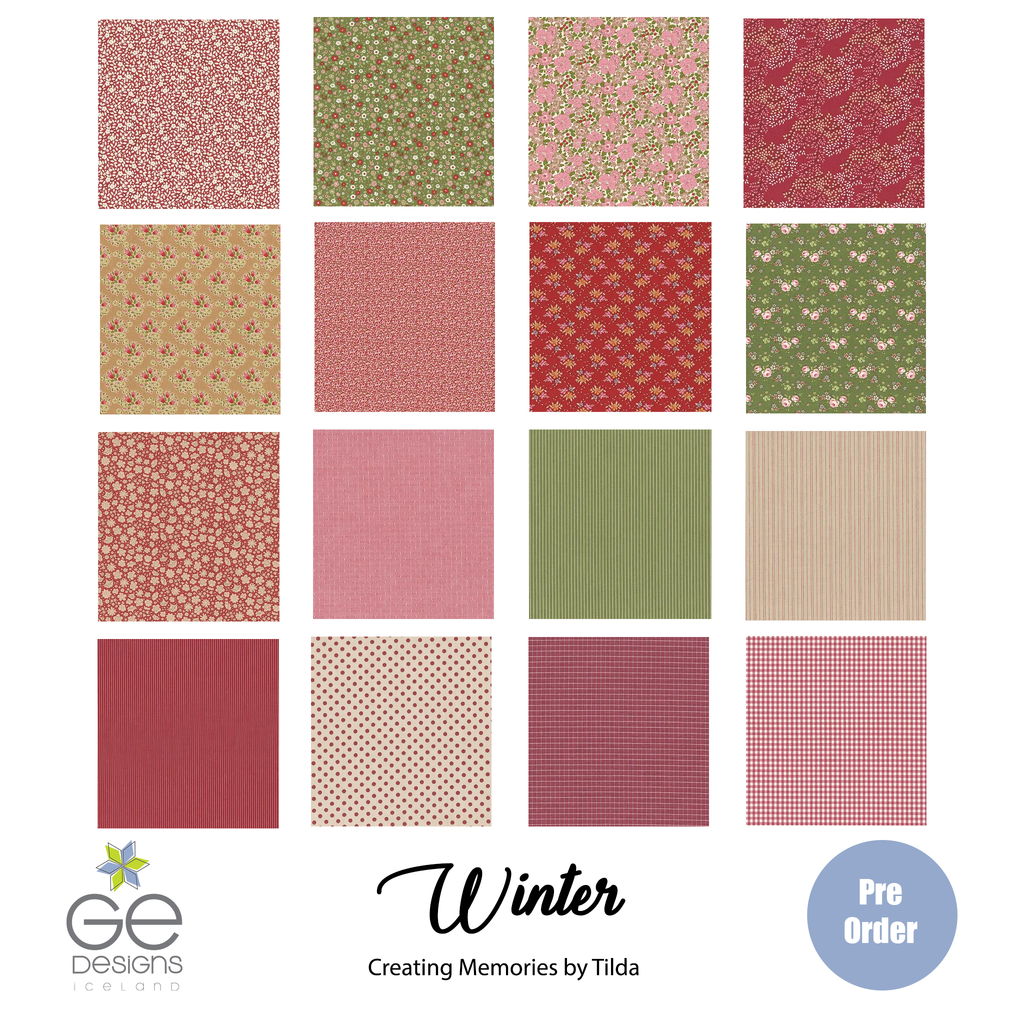 Tilda Creating Memories Winter - half yard bundle Pre-Order Fabrics Tilda   