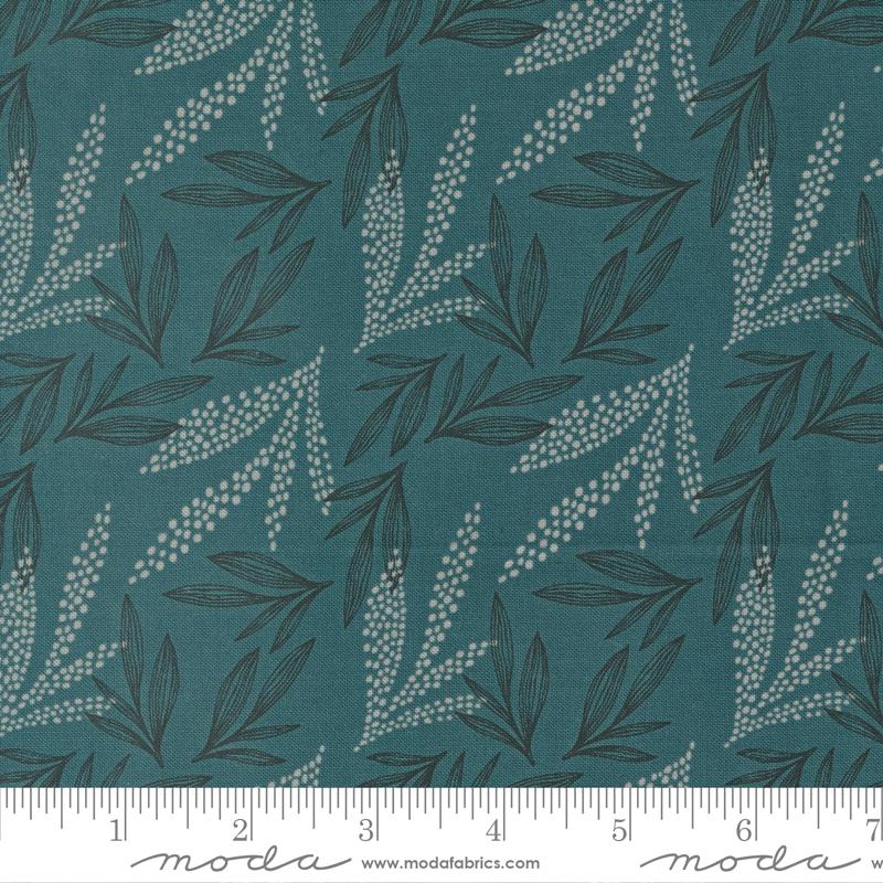 Woodland Wildflowers Leaf Lore Dark Lake 45584-18 Fabrics Moda Fabrics   