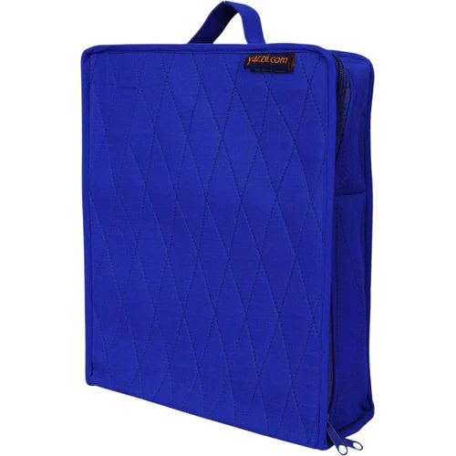 Yazzii Craft Box Fabric Top Royal Blue CA474RB Storage & Bags Yazzii   