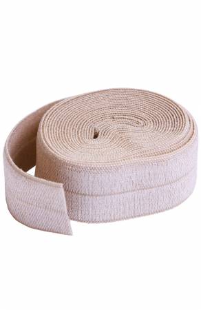 Fold-over Elastic 3/4in x 2yd Natural  Checker   