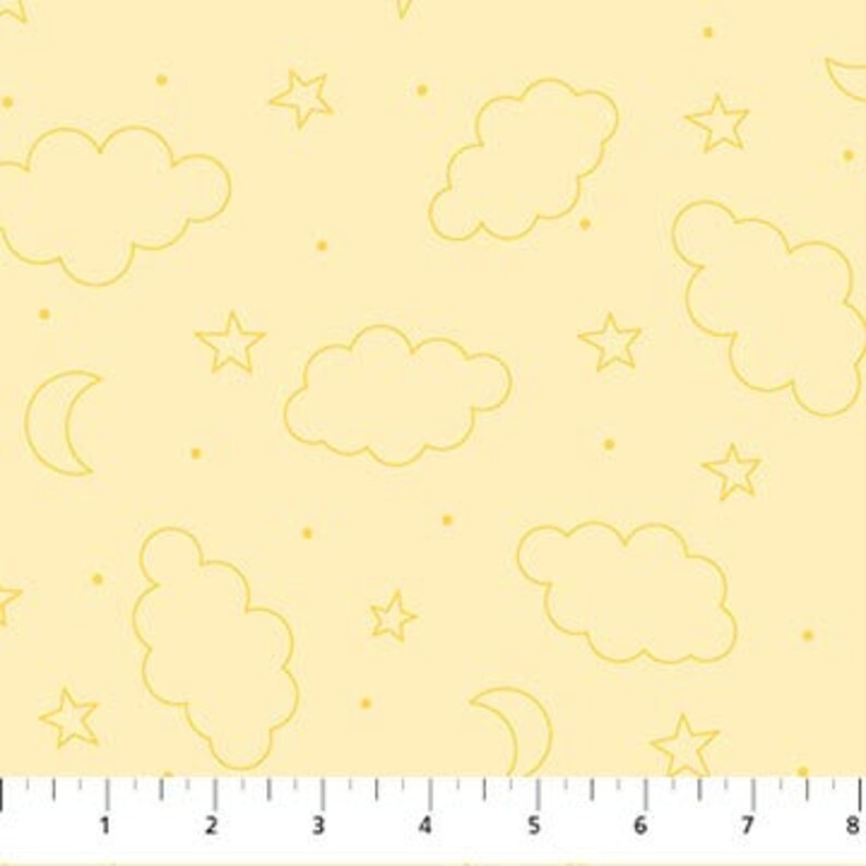 Dreamtime Yellow Minky 10386-50 -3.0 YARDS Fabrics Northcott   