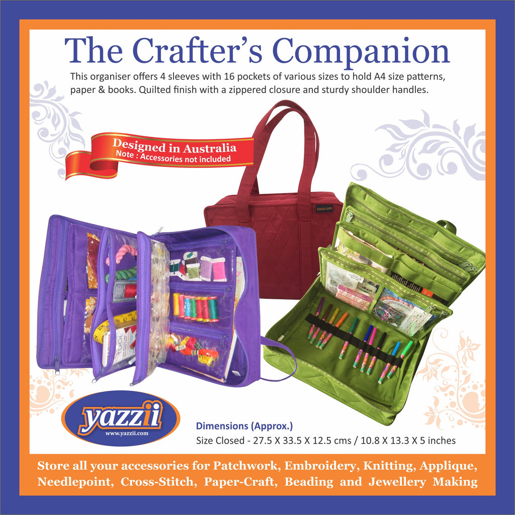 Yazzii Crafters Companion Black CA230B Storage & Bags Yazzii   