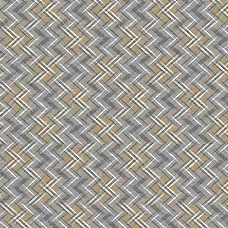 Diagonal Bias Plaid Grey C7560 Fabrics Timeless Treasures   