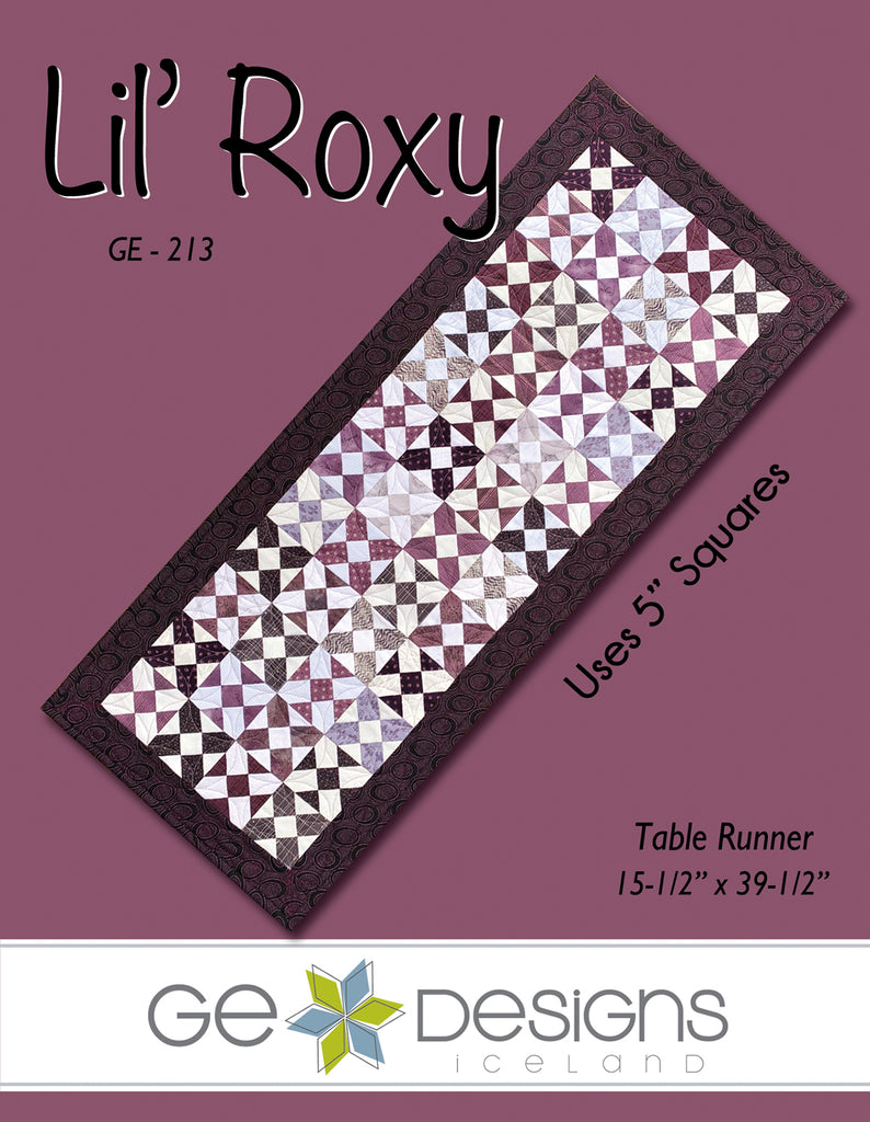 Lil' Roxy - Table runner pattern 213 Pattern GE Designs   