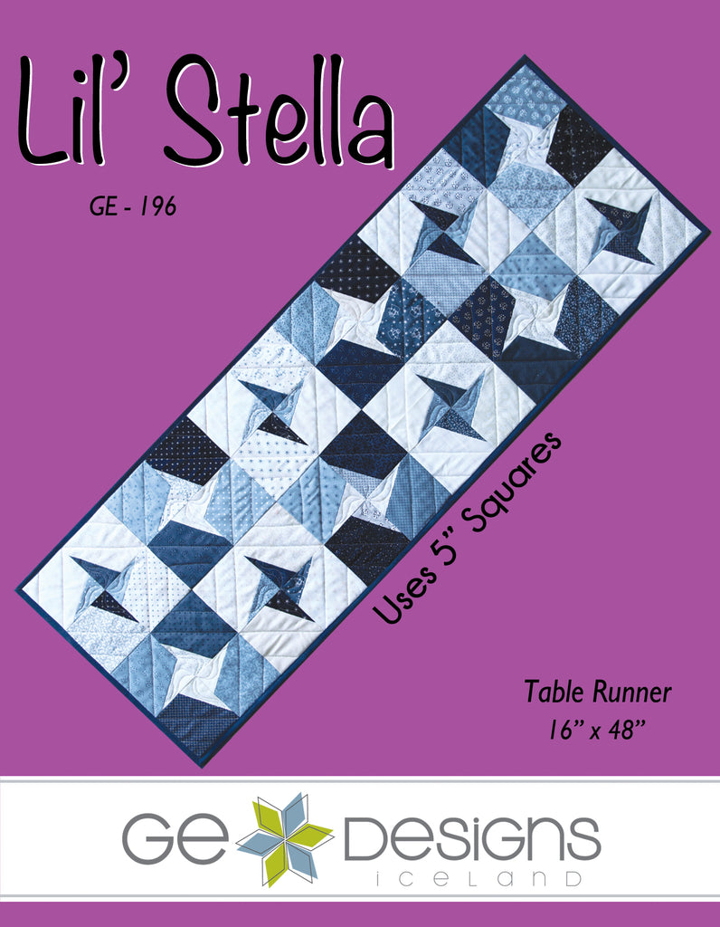 Lil' Stella - Table runner pattern 196 Pattern GE Designs   
